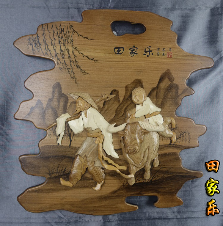 實木手工雕刻畫實木工藝品禮品廠家批發木制工藝品木拼畫人物系列